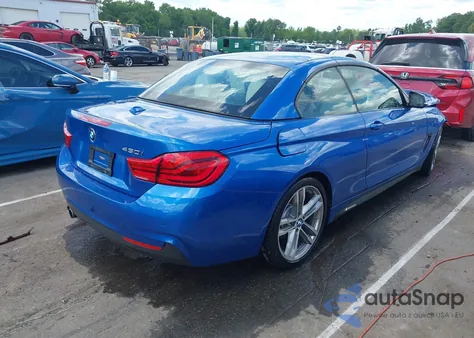 2018 BMW 430I z USA, uszkodzony, nr VIN WBA4Z1C50JEC72749